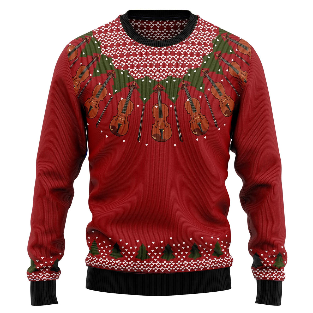 Violin 3D Christmas Sweater - Holiday Gift product image