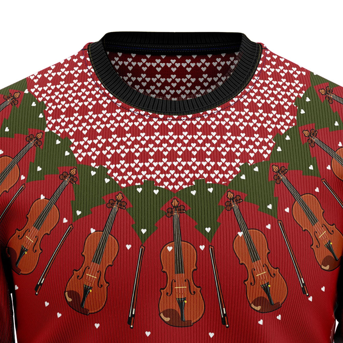 Violin 3D Christmas Sweater - Holiday Gift product image 2