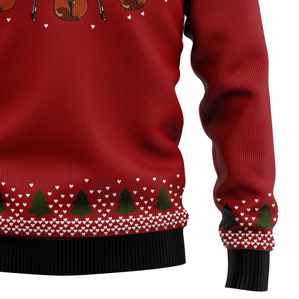 Violin 3D Christmas Sweater - Holiday Gift product image 4
