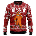 Gingerbread oh snap 3D Christmas Sweater - Holiday Gift product image