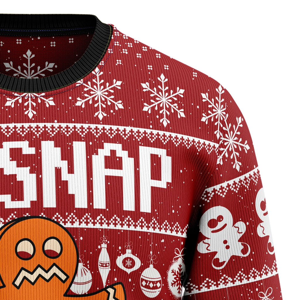 Gingerbread oh snap 3D Christmas Sweater - Holiday Gift product image 3
