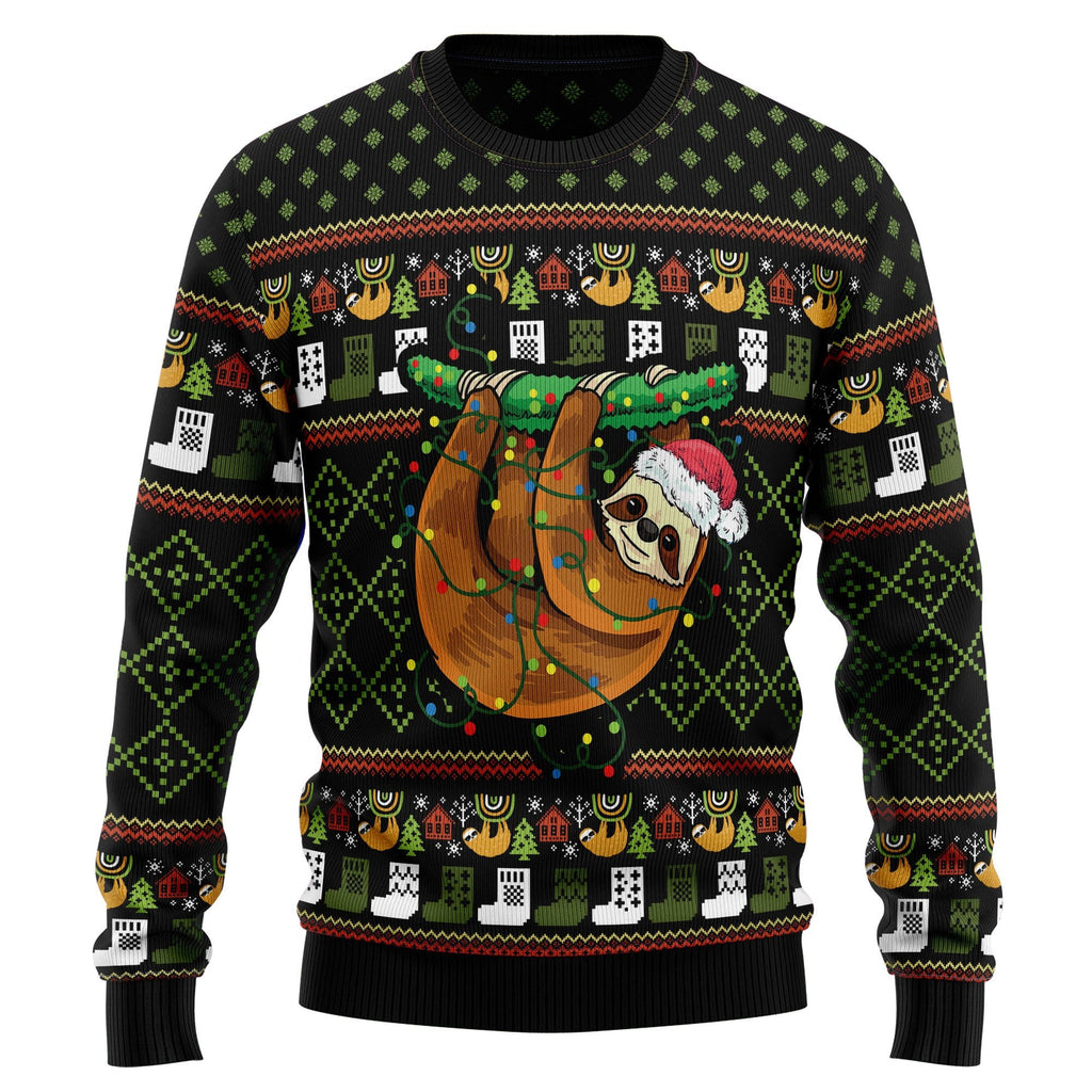 Sloth light 3D Christmas Sweater - Holiday Gift product image