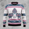 Elephant mandala 3D Christmas Sweater - Holiday Gift product image