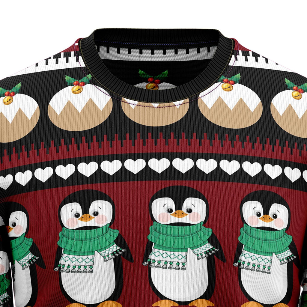 Penguin group 3D Christmas Sweater - Holiday Gift product image 2