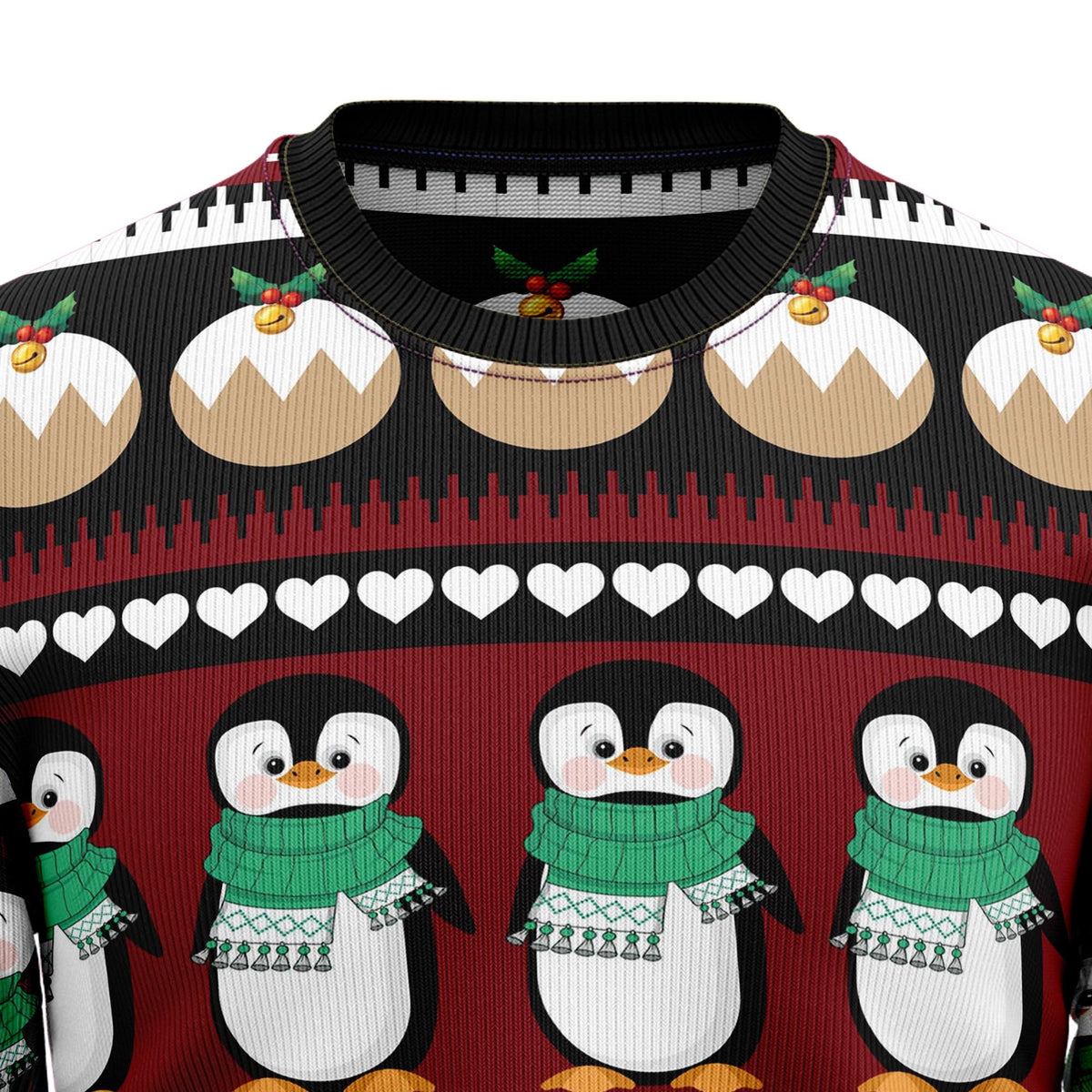 Penguin group 3D Christmas Sweater - Holiday Gift product image 2