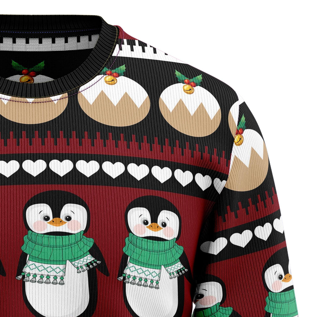 Penguin group 3D Christmas Sweater - Holiday Gift product image 3
