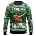 Dachshund weiner wonderland 3D Christmas Sweater - Holiday Gift product image