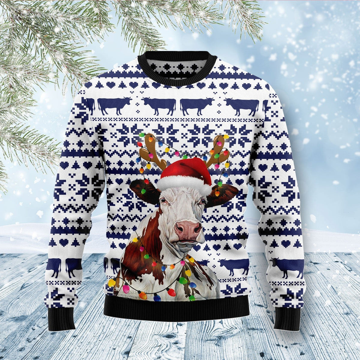 French bulldog greeting 3D Christmas Sweater - Holiday Gift product image 5