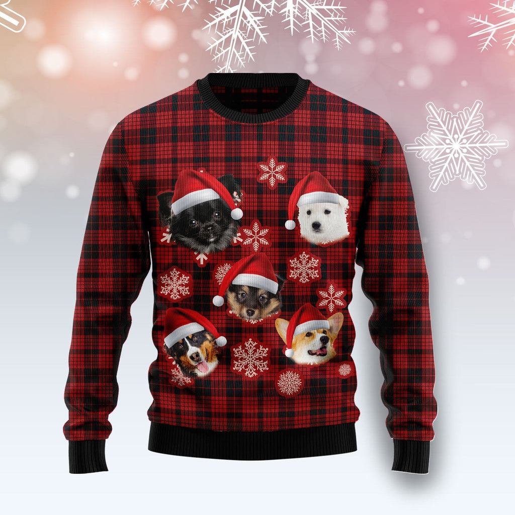 French bulldog greeting 3D Christmas Sweater - Holiday Gift product image 4
