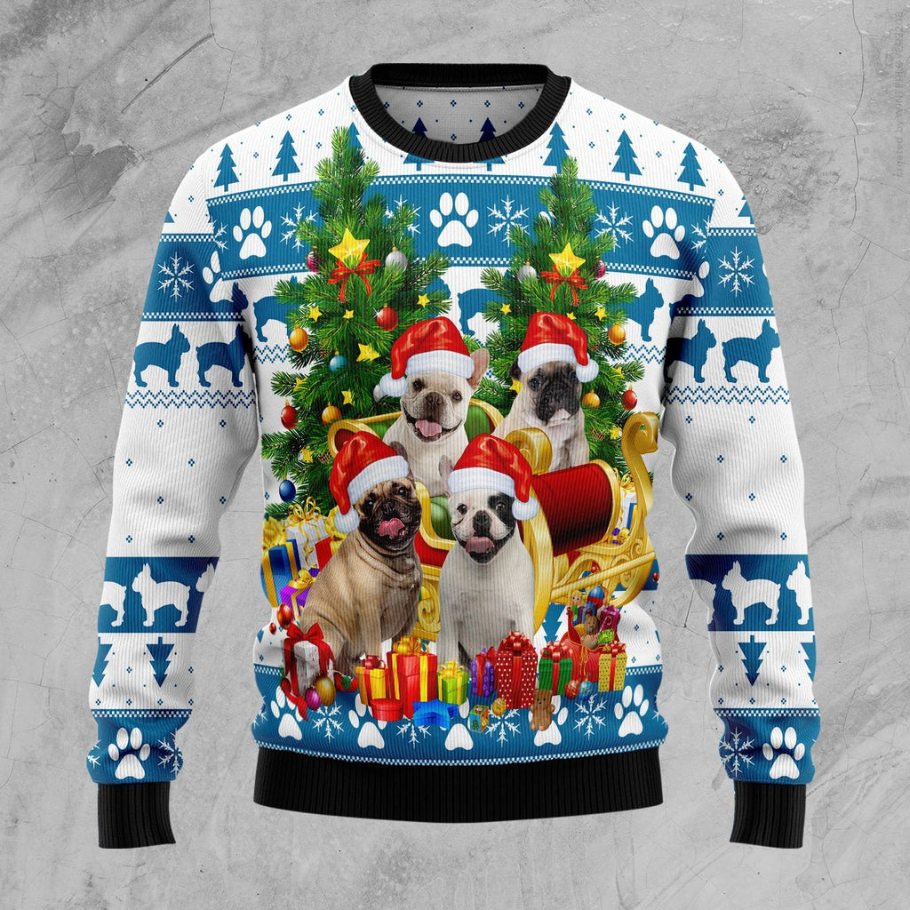 Sheep wishing ewe a very merry 3D Christmas Sweater - Holiday Gift product image 5
