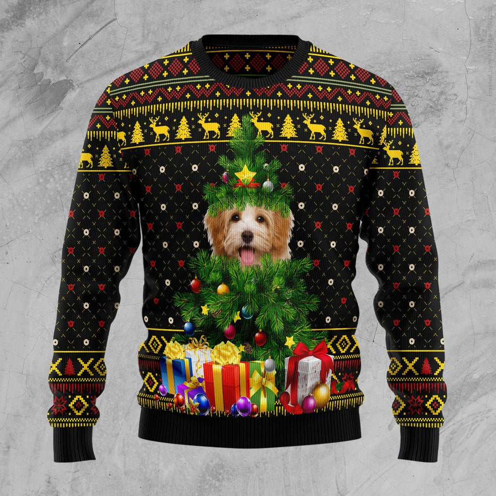 Sheep wishing ewe a very merry 3D Christmas Sweater - Holiday Gift product image 3