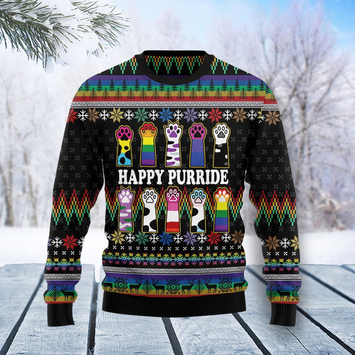 Cat themed kitten 3D Christmas Sweater - Holiday Gift product image 4
