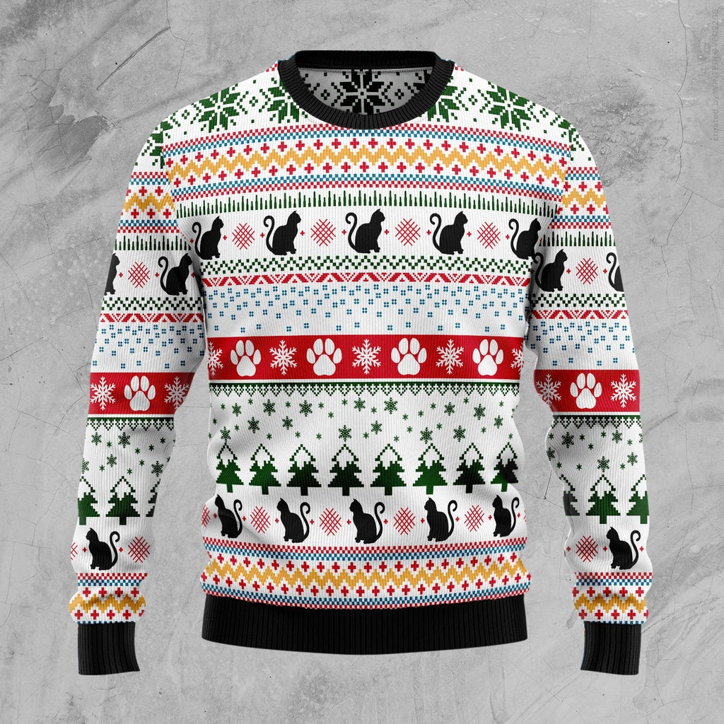Cat themed kitten 3D Christmas Sweater - Holiday Gift product image 3