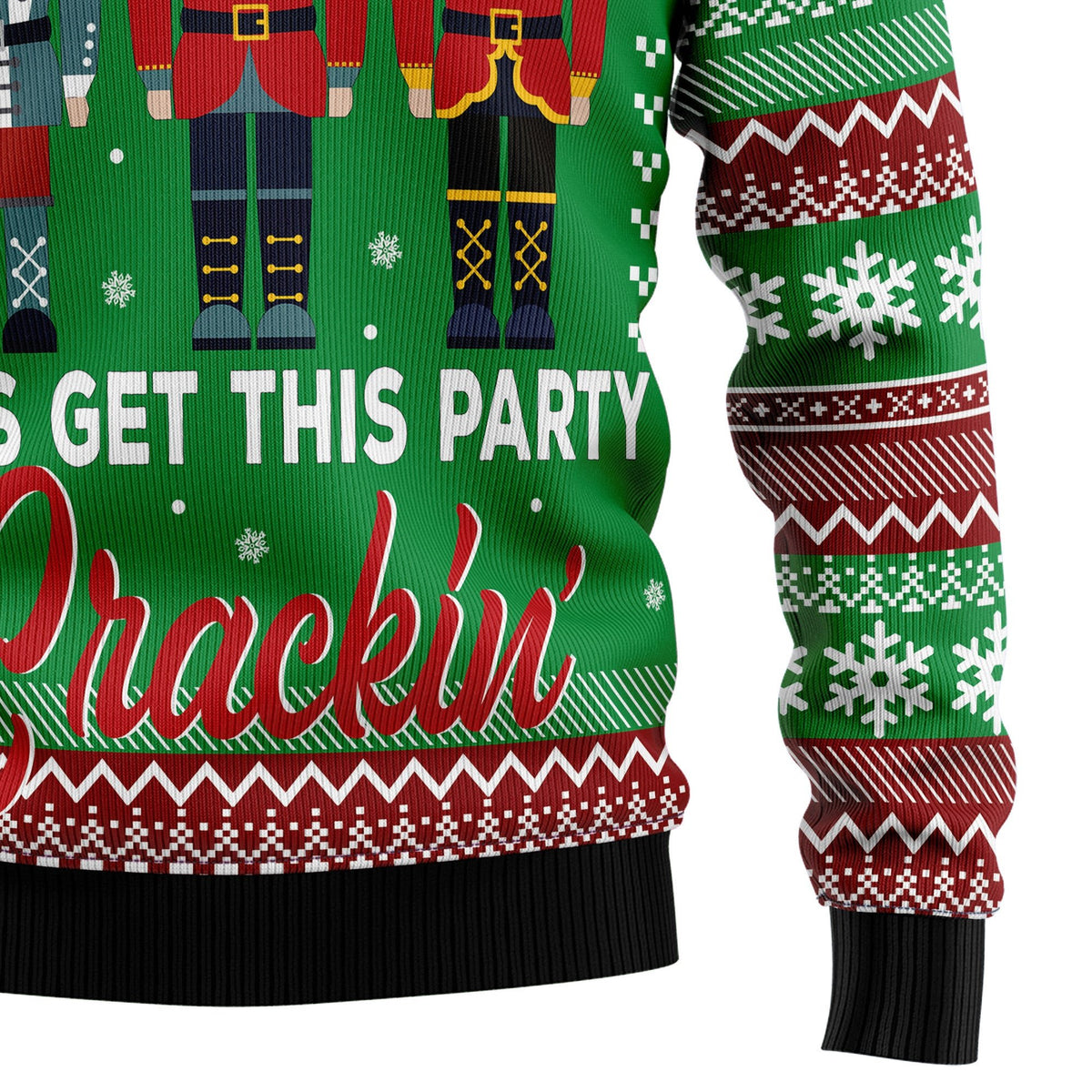 Nutcracker party cracking 3D Christmas Sweater - Holiday Gift product image 4
