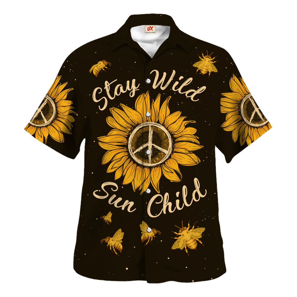 Hippie Hawaiian Vintage Retro Festival Style HBLHP61 - Adult & Kids T-Shirts, Sweatshirts & Hoodies apparel design preview 1