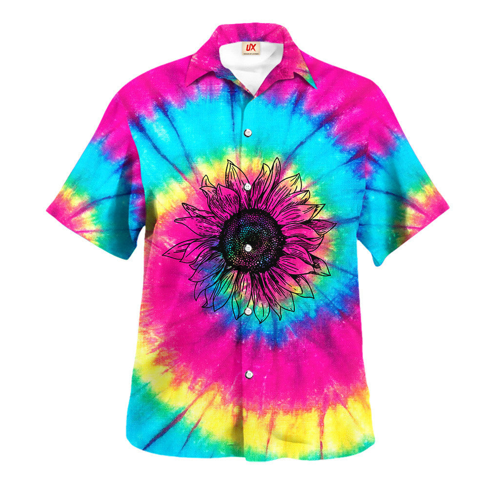 Hippie Hawaiian Psychedelic Retro Beach Style UXHI02 - Adult & Kids T-Shirts, Sweatshirts & Hoodies apparel design preview 1