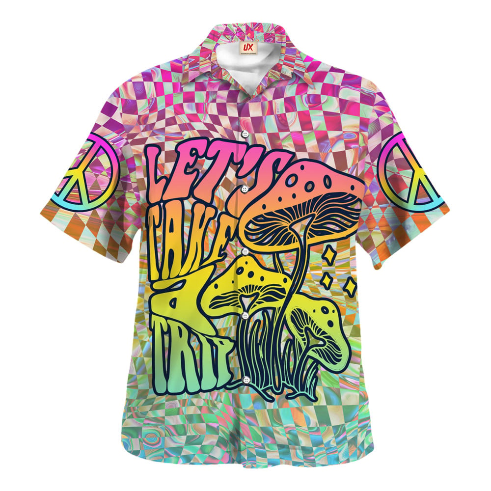Hippie Hawaiian Psychedelic Gift For Husband HBLHI76 - Adult & Kids T-Shirts, Sweatshirts & Hoodies apparel design preview 1