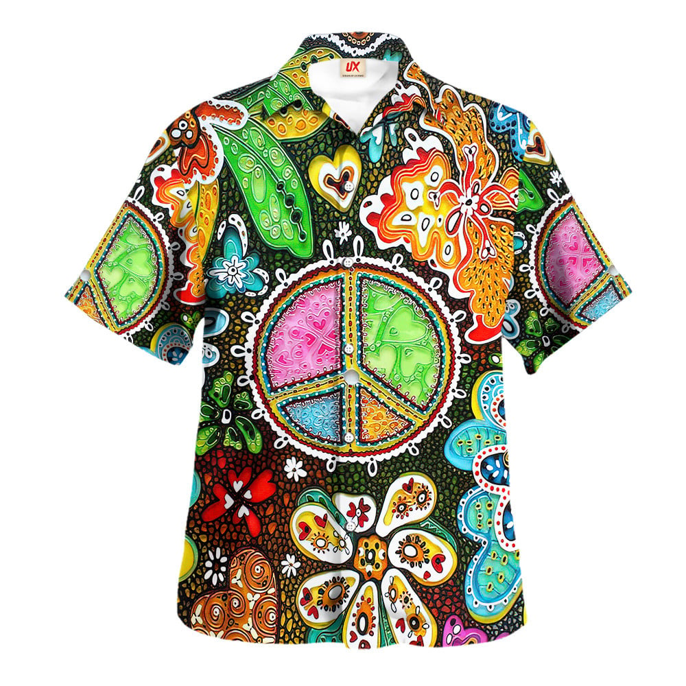 Hippie Hawaiian Vintage Festival Gift For Men NVHI20 - Adult & Kids T-Shirts, Sweatshirts & Hoodies apparel design preview 1