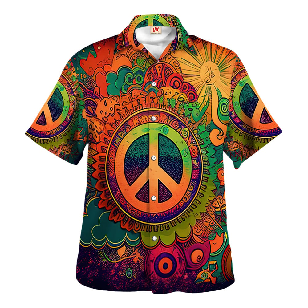 Hippie Hawaiian Psychedelic Vacation Gift For Men - Adult & Kids T-Shirts, Sweatshirts & Hoodies apparel design preview 1