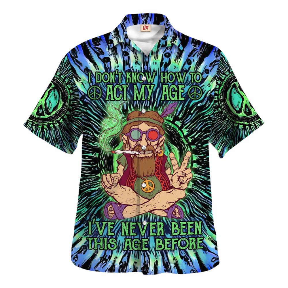 Hippie Hawaiian Groovy Retro Gift For Men HBLTHI8 - Adult & Kids T-Shirts, Sweatshirts & Hoodies apparel design preview 1