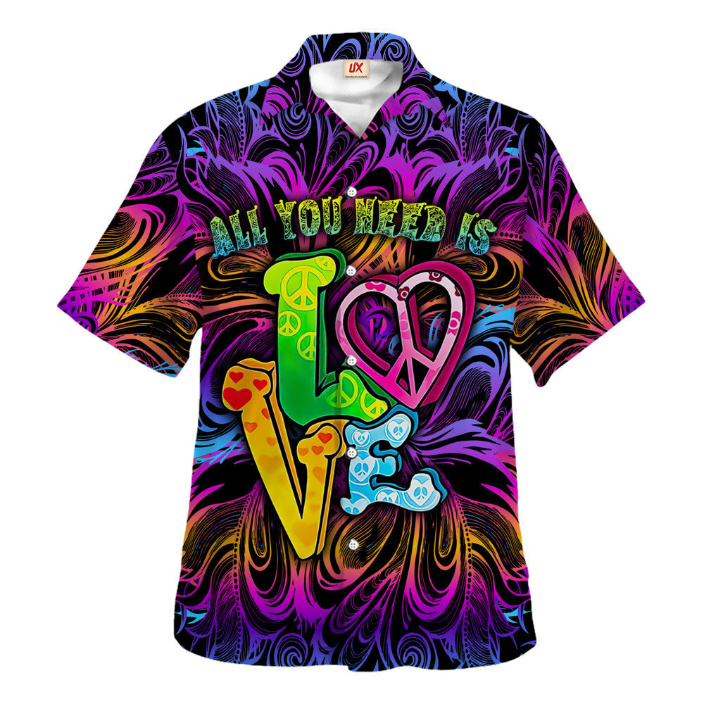 Hippie Hawaiian Psychedelic Summer Gift HBLTHI12 - Adult & Kids T-Shirts, Sweatshirts & Hoodies apparel design preview 1