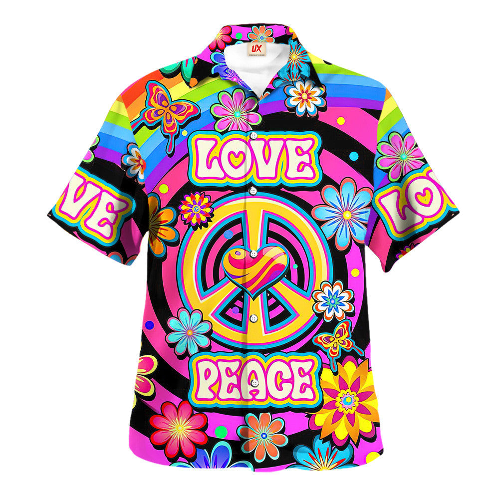 Hippie Hawaiian Retro Vacation Gift NVHI31 - Adult & Kids T-Shirts, Sweatshirts & Hoodies apparel design preview 1