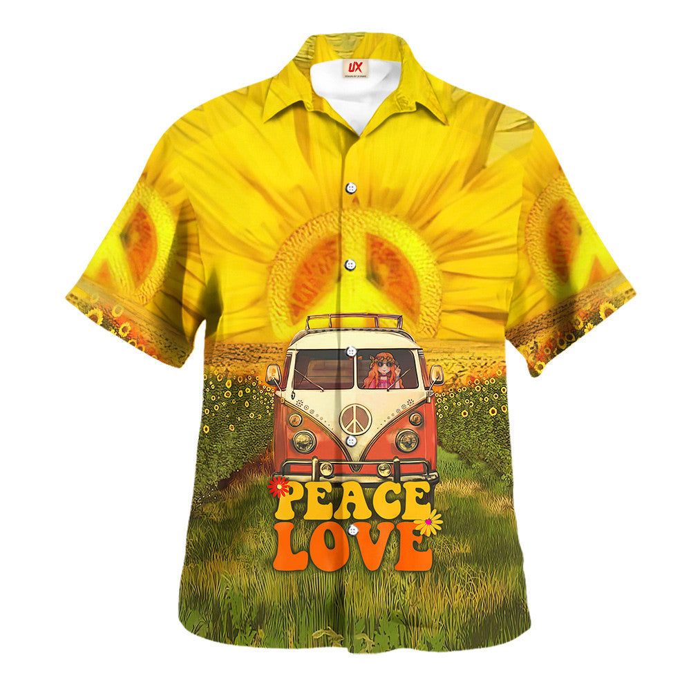 Hippie Hawaiian Vintage Summer Gift NVHI32 - Adult & Kids T-Shirts, Sweatshirts & Hoodies apparel design preview 1