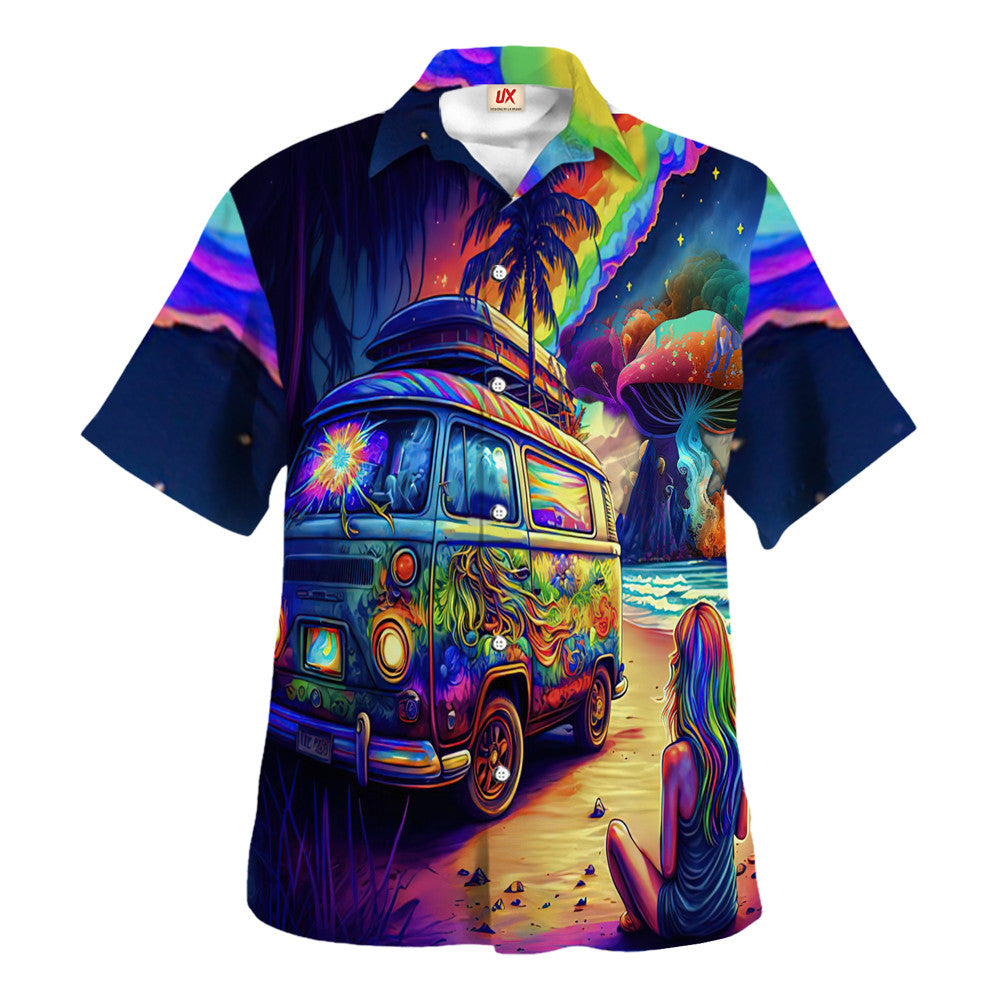 Hippie Hawaiian Retro 70s Summer Gift TQTHI17 - Adult & Kids T-Shirts, Sweatshirts & Hoodies apparel design preview 1