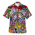 Hippie Hawaiian Groovy Summer Festival Gift LTGO203 - Adult & Kids T-Shirts, Sweatshirts & Hoodies apparel design preview 1