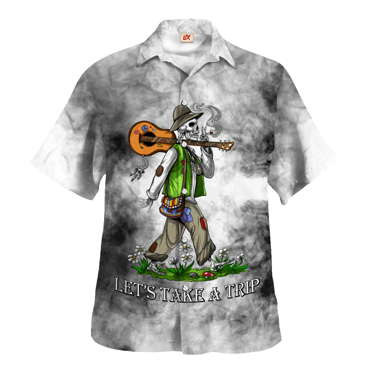 Hippie Hawaiian Groovy Summer Beach Gift MTHI02 - Adult & Kids T-Shirts, Sweatshirts & Hoodies apparel design preview 1