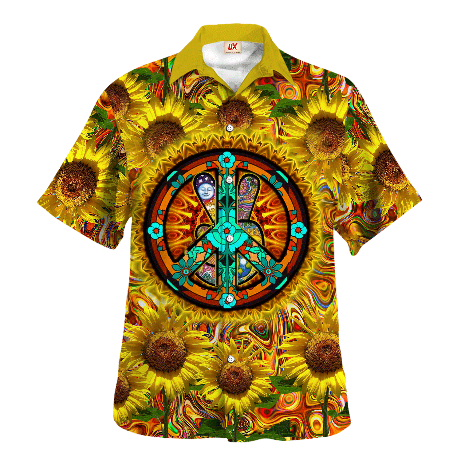 Hippie Hawaiian Psychedelic Summer Beach Gift LTHI202 - Adult & Kids T-Shirts, Sweatshirts & Hoodies apparel design preview 1
