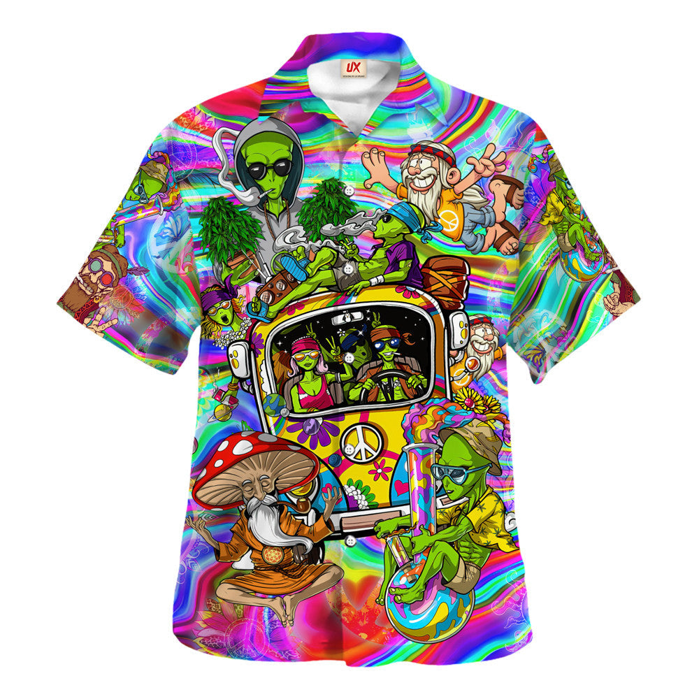 Hippie Hawaiian Groovy Retro Festival Gift HBLTHI28 - Adult & Kids T-Shirts, Sweatshirts & Hoodies apparel design preview 1