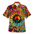 Hippie Hawaiian Retro Summer Beach Gift Idea LTHI255 - Adult & Kids T-Shirts, Sweatshirts & Hoodies apparel design preview 1