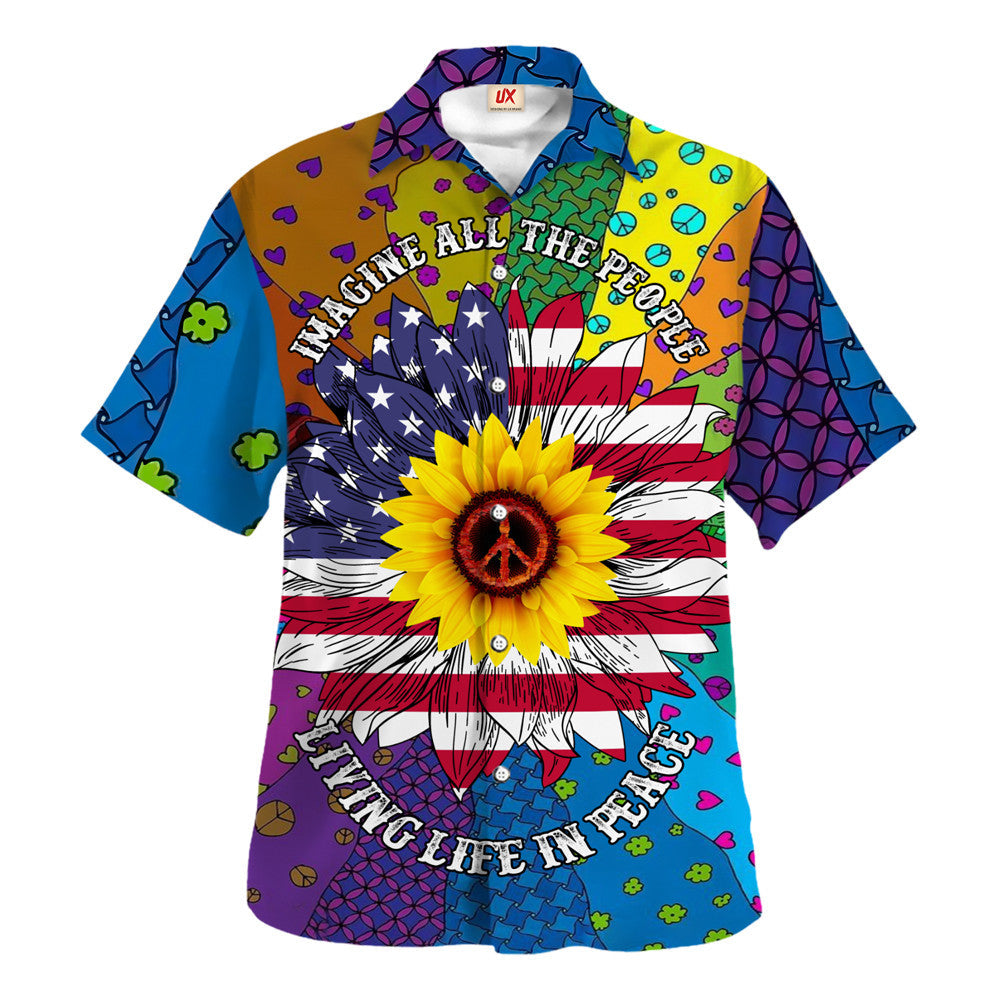 Hippie Hawaiian Retro Vacation Beach Gift LSNHI03 - Adult & Kids T-Shirts, Sweatshirts & Hoodies apparel design preview 1