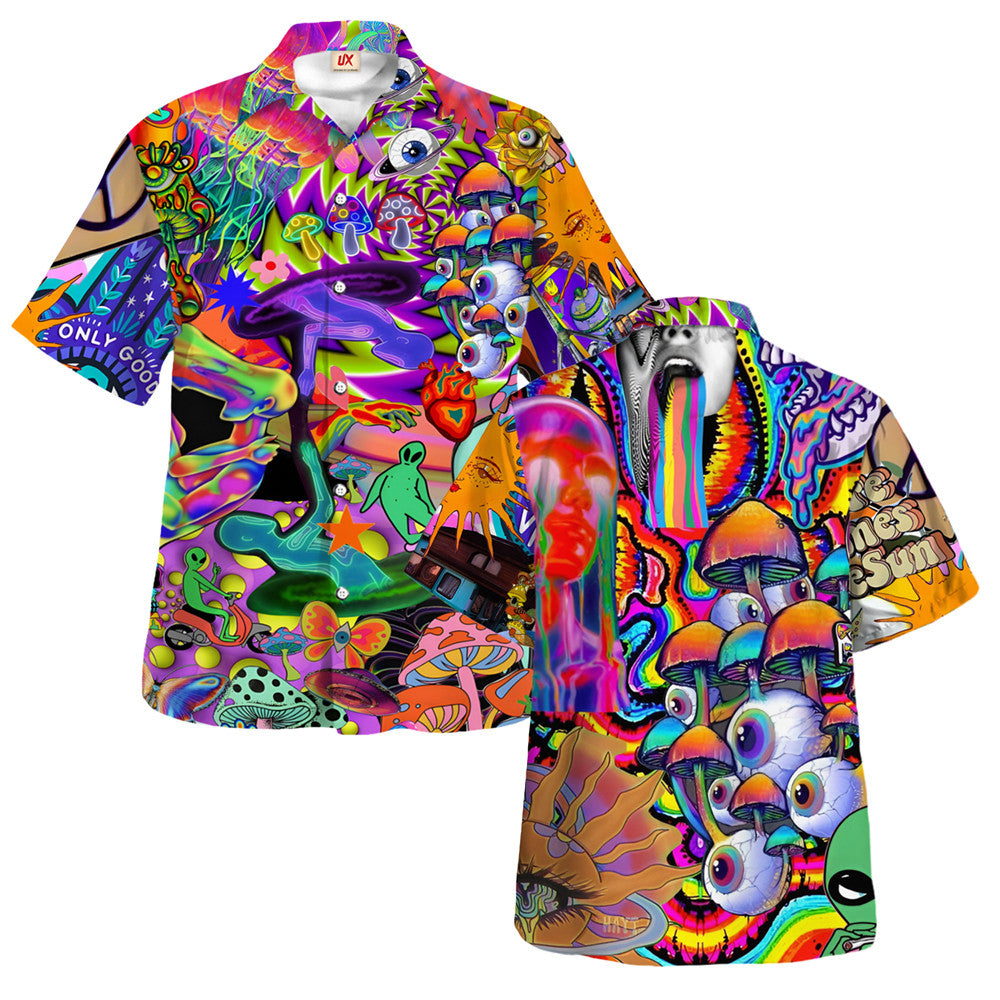 Hippie Hawaiian Groovy Beach Vacation Gift HBLTHI49 - Adult & Kids T-Shirts, Sweatshirts & Hoodies apparel design preview 1