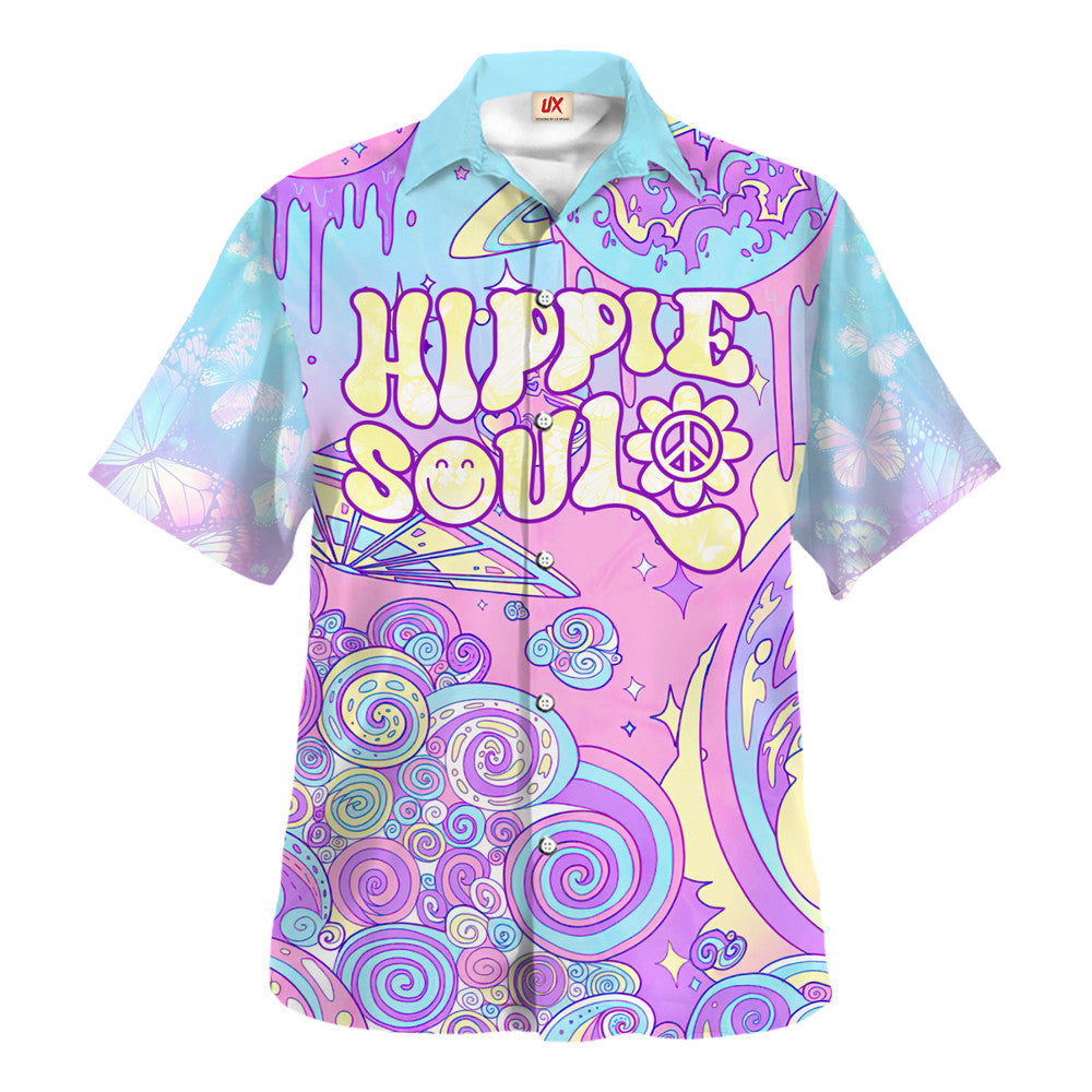 Hippie Hawaiian Groovy Retro Vacation Gift HBLTHI51 - Adult & Kids T-Shirts, Sweatshirts & Hoodies apparel design preview 1