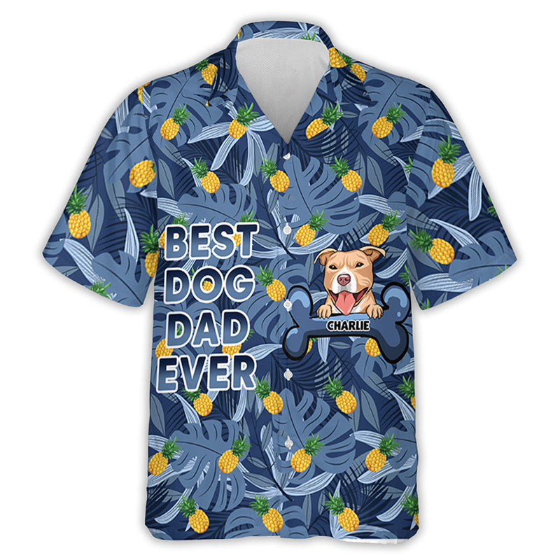 Best Dog Dad Hawaiian Personalized Custom - Adult & Kids T-Shirts, Sweatshirts & Hoodies apparel design preview 1