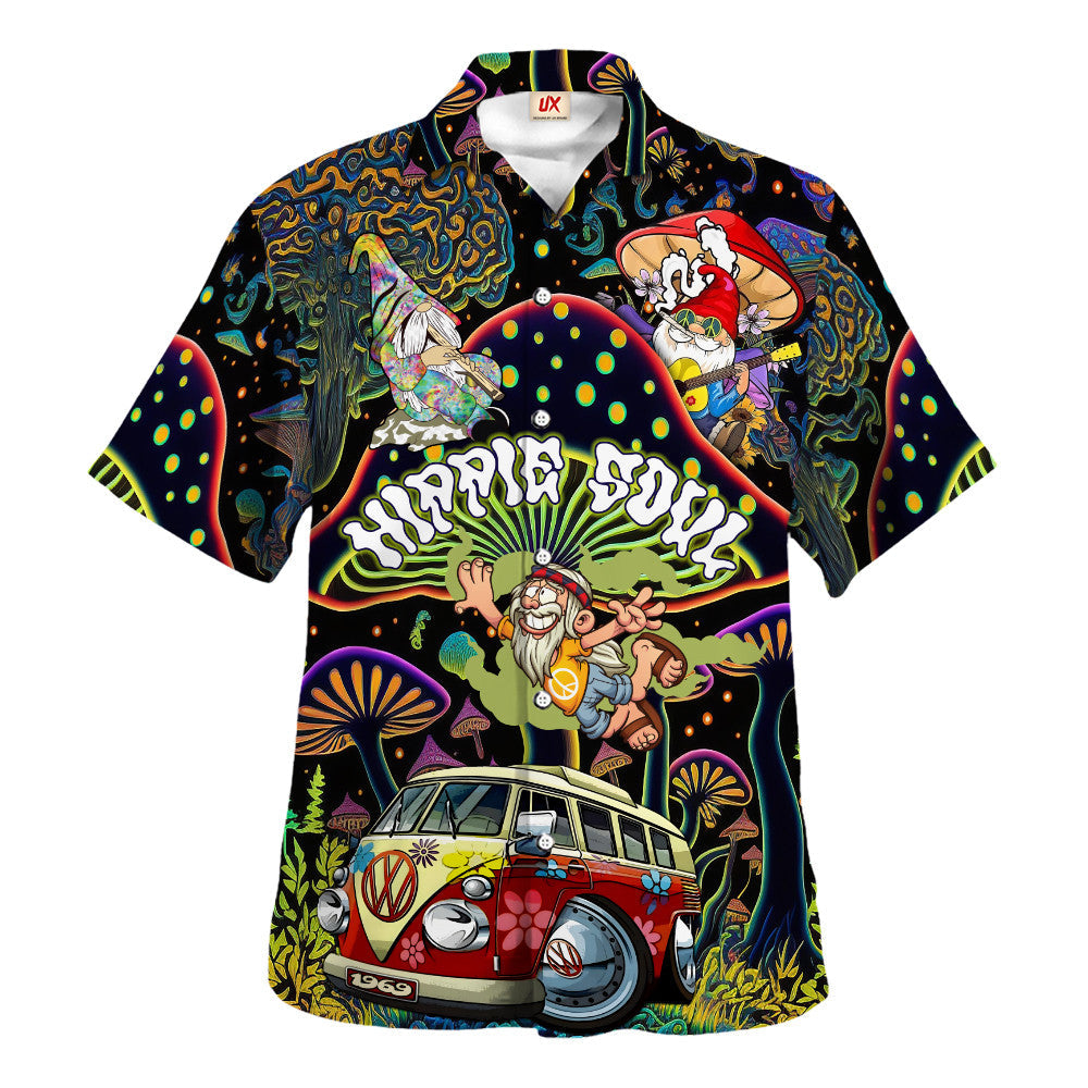 Hippie Hawaiian Vintage Retro Beach Gift TTHI195 - Adult & Kids T-Shirts, Sweatshirts & Hoodies apparel design preview 1