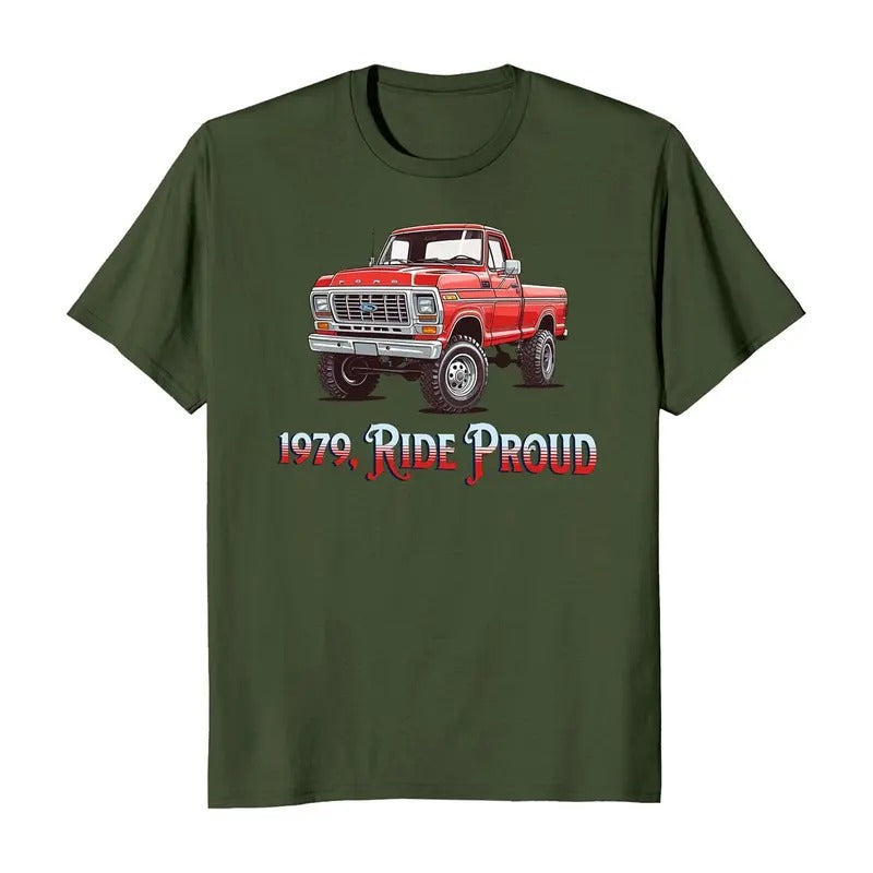 1979 Ride Proud Classic Truck - Adult & Kids T-Shirts, Sweatshirts & Hoodies apparel design preview 1