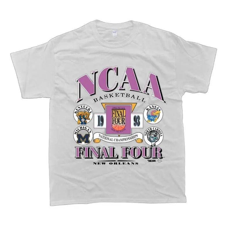 1993 NCAA Final Four Basketball Vintage College - Adult & Kids T-Shirts, Sweatshirts & Hoodies apparel design preview 1