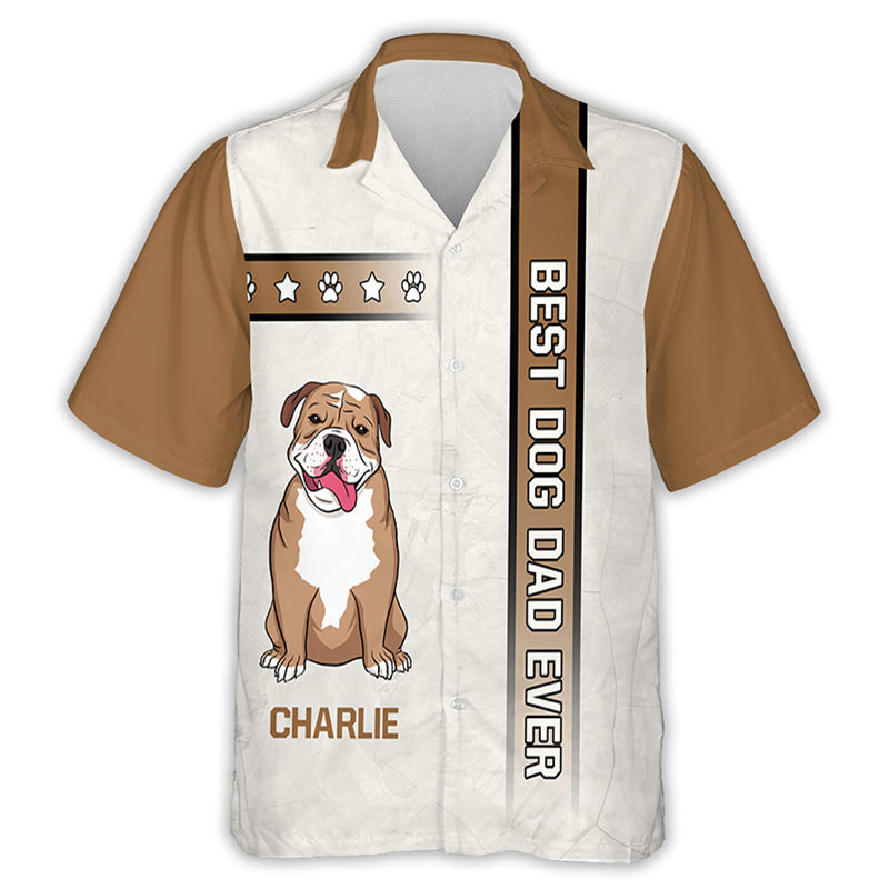 Best Dog Dad Personalized Custom Hawaiian - Adult & Kids T-Shirts, Sweatshirts & Hoodies apparel design preview 1