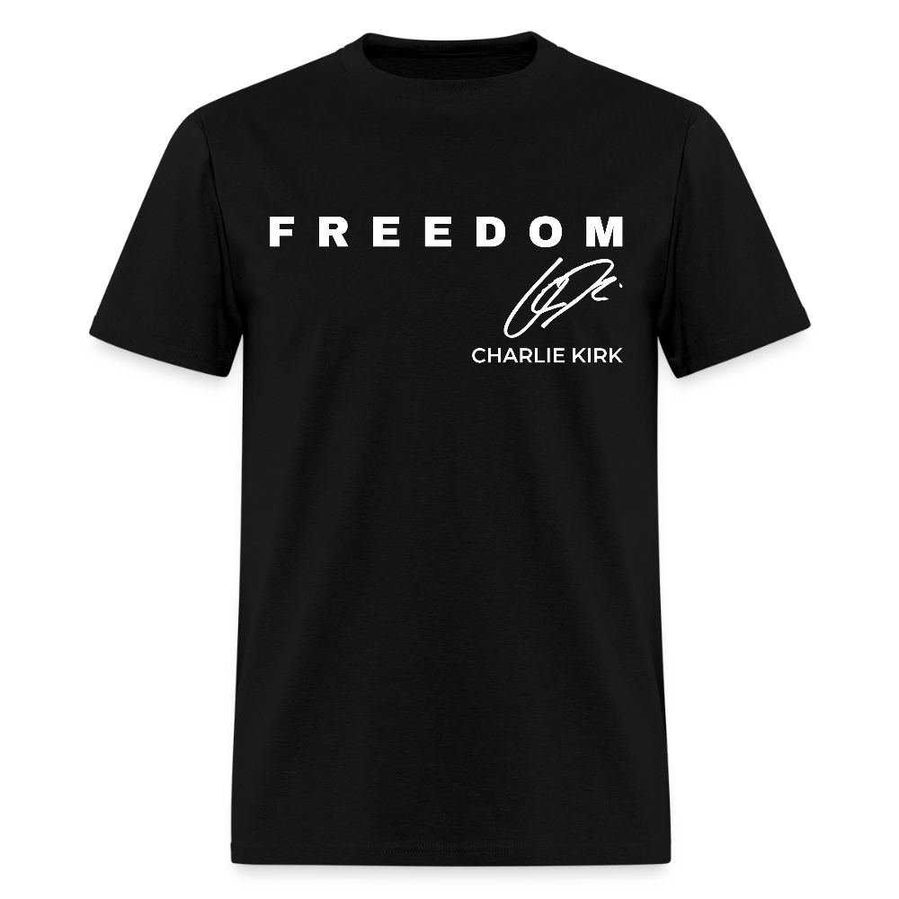 Charlie Kirk Memorial Freedom - Adult & Kids T-Shirts, Sweatshirts & Hoodies apparel design preview 1