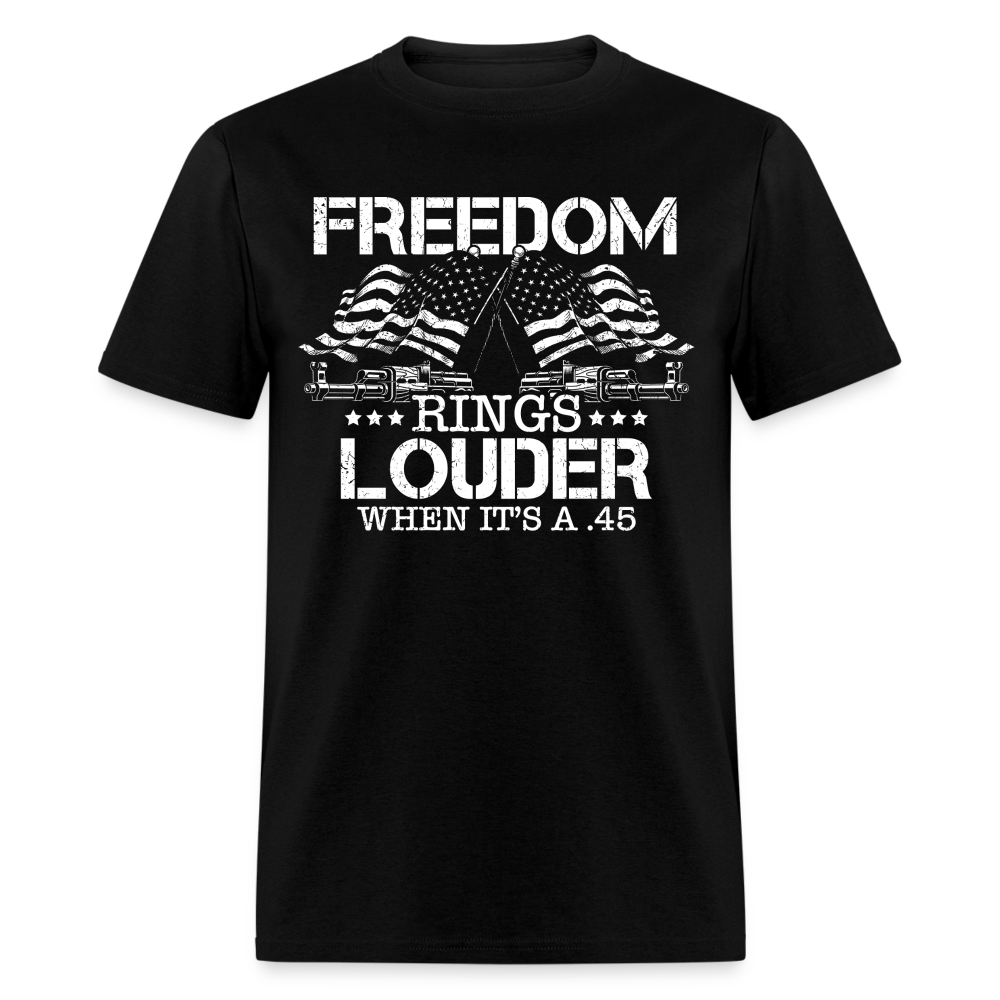 Freedom Rings Louder When 'S .45 - Adult & Kids T-Shirts, Sweatshirts & Hoodies apparel design preview 1