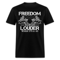 Freedom Rings Louder When 'S .45 - Adult & Kids T-Shirts, Sweatshirts & Hoodies apparel design preview 1