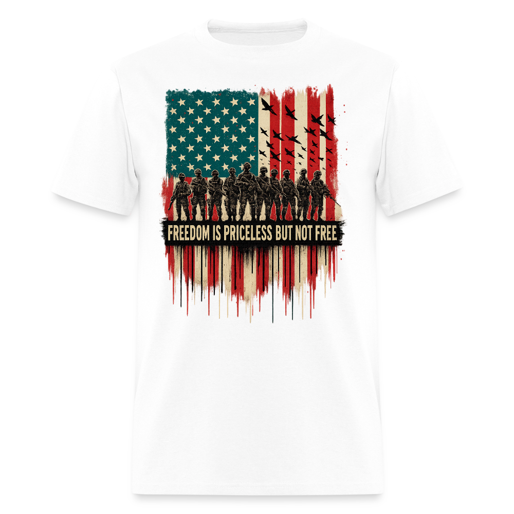 Freedom Is Priceless But Not Free Veteran - Adult & Kids T-Shirts, Sweatshirts & Hoodies apparel design preview 1
