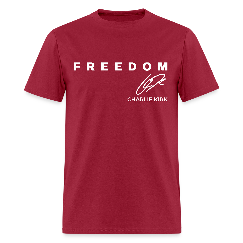 Freedom Thank You Charlie Kirk Signature True Patriot - Adult & Kids T-Shirts, Sweatshirts & Hoodies apparel design preview 1