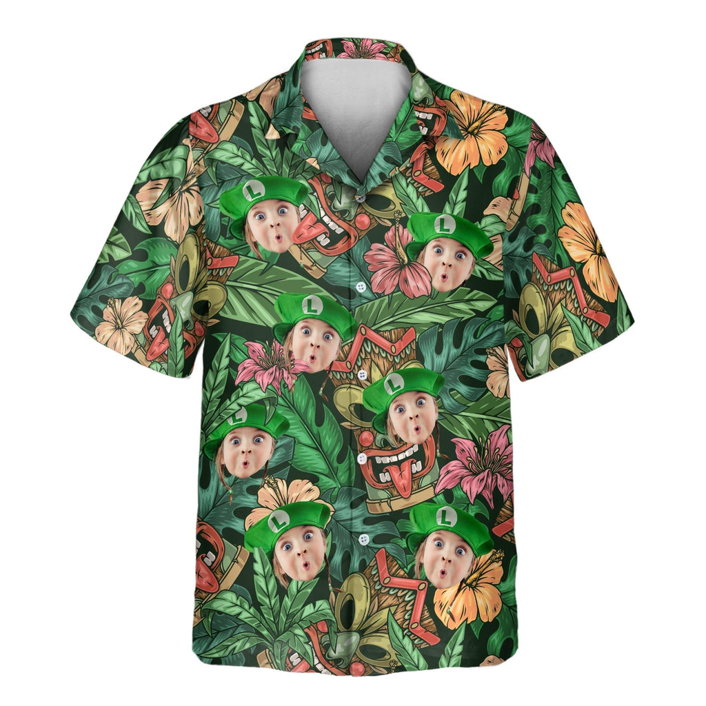 Aloha Vibes Custom Hawaiian with Faces or Logos - Adult & Kids T-Shirts, Sweatshirts & Hoodies apparel design preview 1