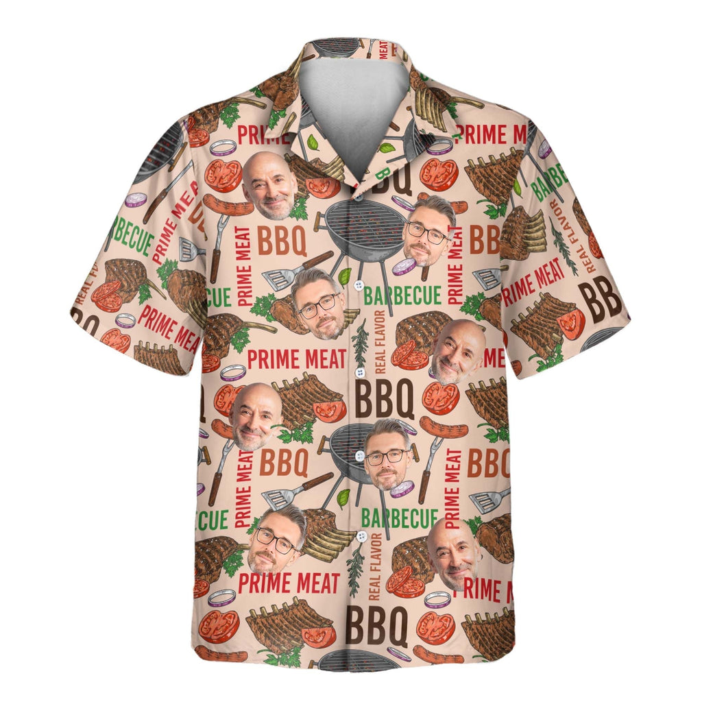 Barbecue Time Aloha Custom Hawaiian with Faces or - Adult & Kids T-Shirts, Sweatshirts & Hoodies apparel design preview 1