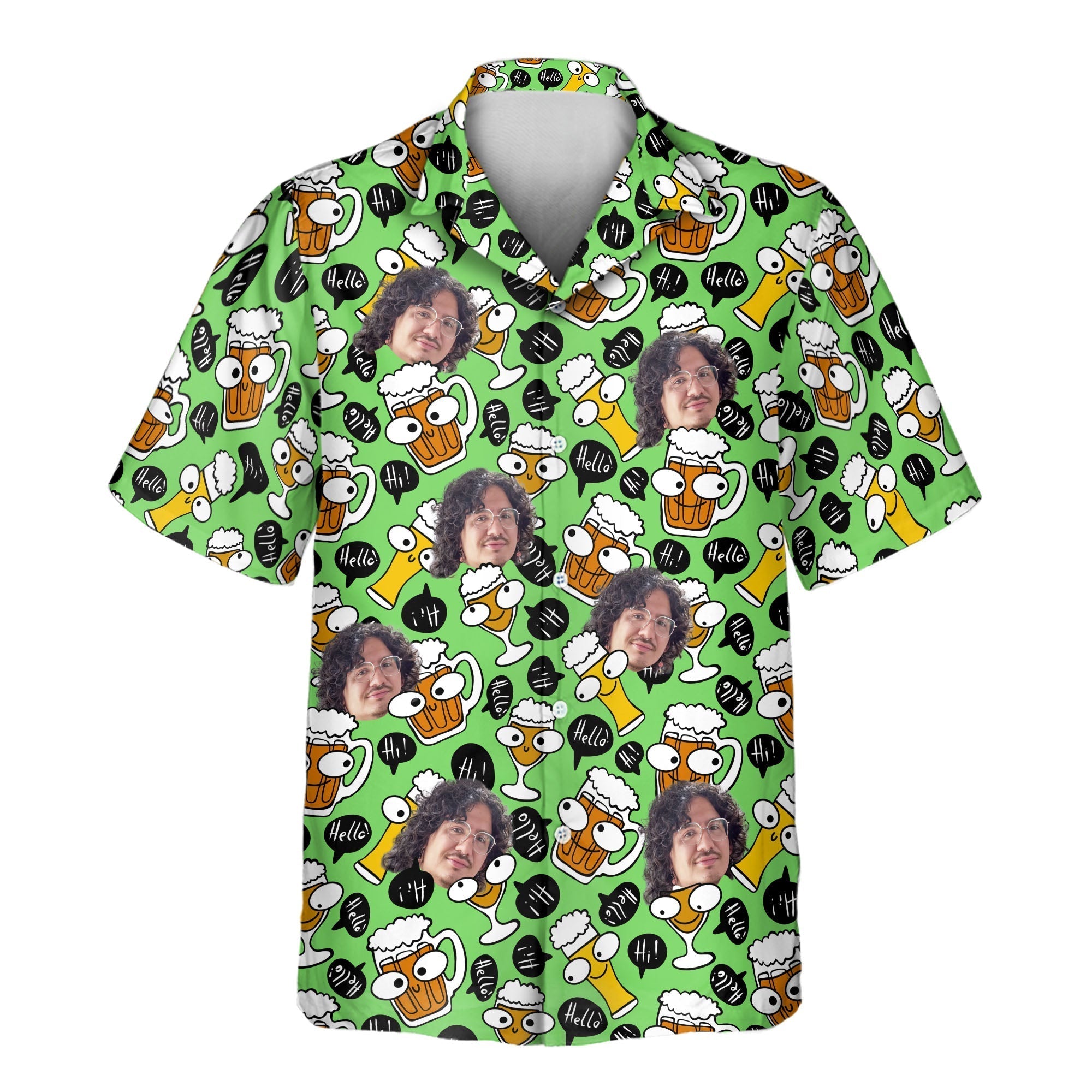 Brew Buddies Aloha Custom Hawaiian with Faces or - Adult & Kids T-Shirts, Sweatshirts & Hoodies apparel design preview 1