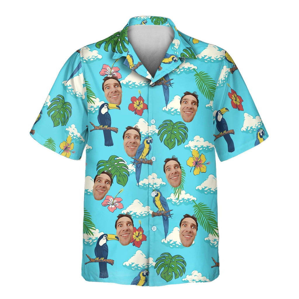 Jungle Bird Paradise Aloha Custom Hawaiian with Faces - Adult & Kids T-Shirts, Sweatshirts & Hoodies apparel design preview 1